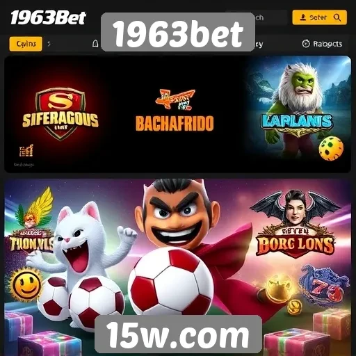 A diversidade de jogos disponíveis no 1963bet