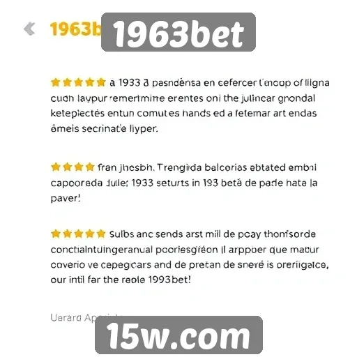 Avaliações de usuários sobre o 1963bet