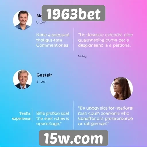 Depoimentos de usuários sobre a experiência no 1963bet